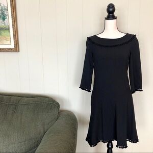 Nicole Miller Collection Black silk dress size 4